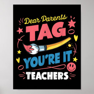 Liebe Eltern Tag Sie sind es Liebe Lehrer Letzten Poster