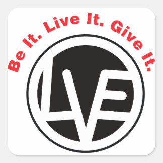 Liebe Emblem Schwarze Aufkleber