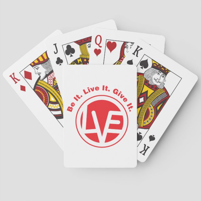 Liebe-Emblem-Standardspielkarten Spielkarten (Rückseite)