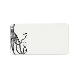 Liebe Embrace Octopus Themed Blank Address Adressaufkleber