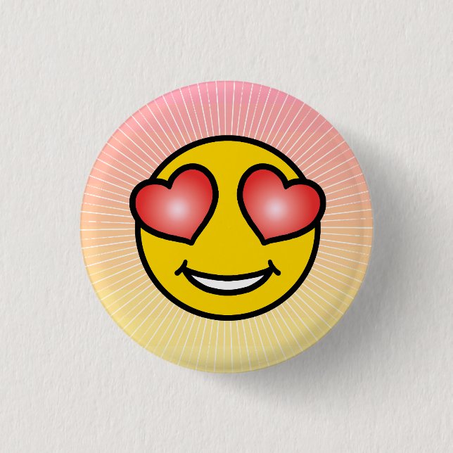 Liebe Emoji Button (Vorderseite)