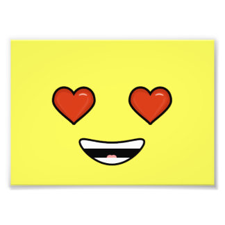 Liebe Emoji Fotodruck