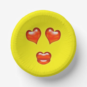 Liebe Emoji Pappteller