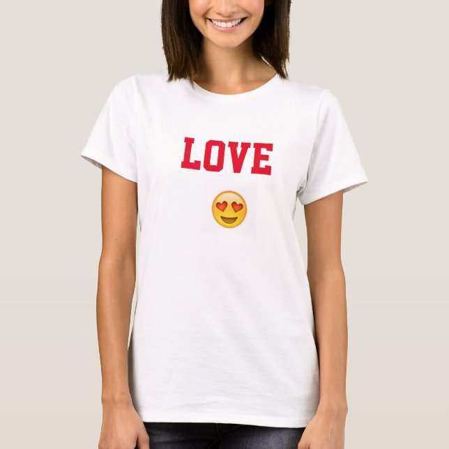 Liebe Emoji Shirt (Vorderseite)
