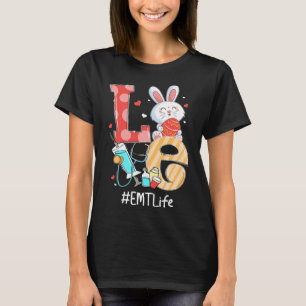Liebe Emt Leben Krankenschwester Süße Ostern Hase  T-Shirt