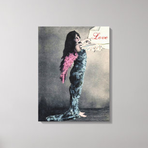 Liebe-Engel II - 18x24" wickelte Leinwand ein