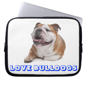 Liebe Englisch Bulldogge Welpe Hund Laptop Hülle C Laptopschutzhülle