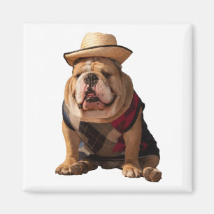 Liebe Englisch Bulldogge Welpe Hund Magnet