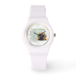 Liebe Englisch Mastiff Armbanduhr
