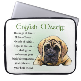 Liebe Englisch Mastiff Laptopschutzhülle