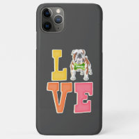 Liebe English Bulldog Niedlich Dog Vater Dog Mama