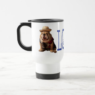 Liebe English Bulldog Welpe Hund Kaffee-Reisebeche Reisebecher