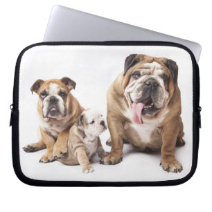 Liebe English Bulldog Welpe Hund Laptop Sleeve Cas