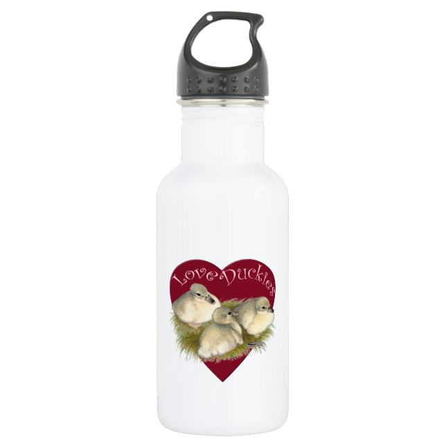 Liebe Entchen Edelstahlflasche (Vorderseite)