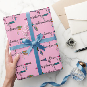 Liebe Entdecken Sie das Adventure Arrow Tribal Boh Geschenkpapier