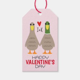 Liebe Enten Happy Valentine's Day Niedlich Custom Geschenkanhänger