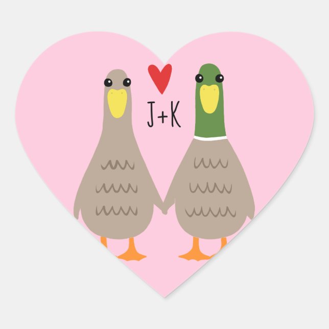 Liebe entführt benutzerdefinierte Initialen Valent Runder Aufkleber (Vorderseite)