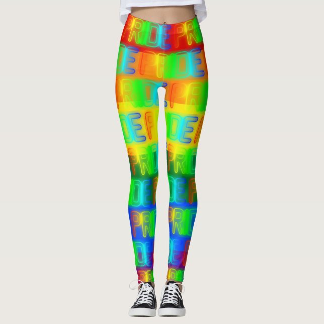 Liebe Equality Rainbow Flag LGBT Lesbischer Gay Pr Leggings (Vorderseite)