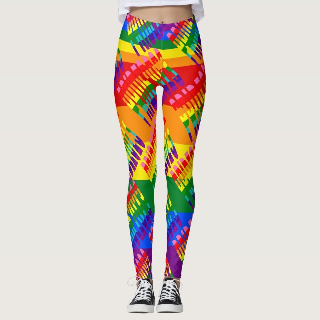 Liebe Equality Rainbow Flag LGBTQ Pride 2023 Leggings (Vorderseite)