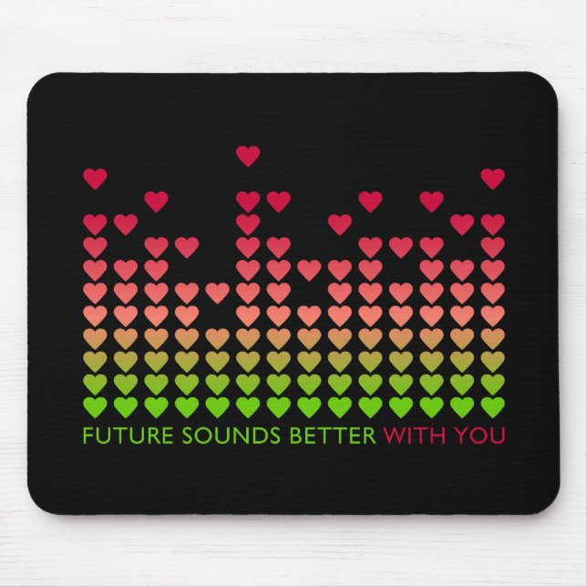 Liebe Equalizer Valentinstag Mousepad (Vorne)