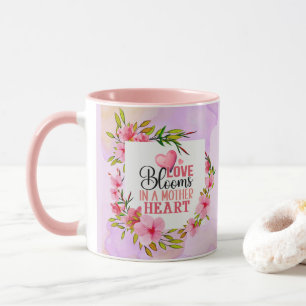 Liebe erblüht im Herzen einer Mutter I Muttertag G Tasse