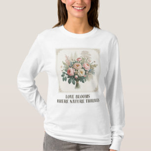 Liebe erblüht in der Natur T-Shirt
