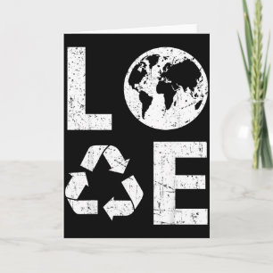 Liebe Erde & Recycling Recycling Karte