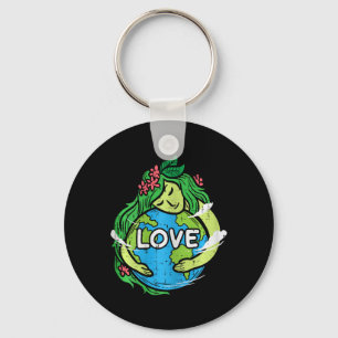 Liebe Erde Planet Umarmung Natur Umwelt Ea Schlüsselanhänger