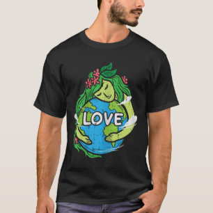 Liebe Erde Planet Umarmung Natur Umwelt Ea T-Shirt