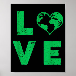 Liebe Erde Planet Umweltproblemen  Poster