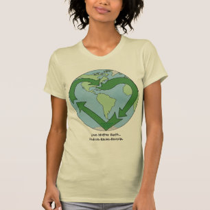 Liebe-Erde - recyceln Sie T-Shirt