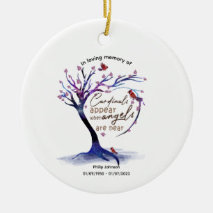 Liebe Erinnerung an einen geliebten Kardinal. bear Keramik Ornament