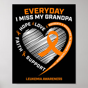 Liebe Erinnerung an meine Großväter Leukämie a Poster