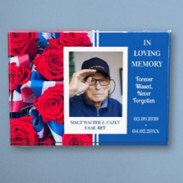 Liebe Erinnerung Veteran/Loved One Fotoblock