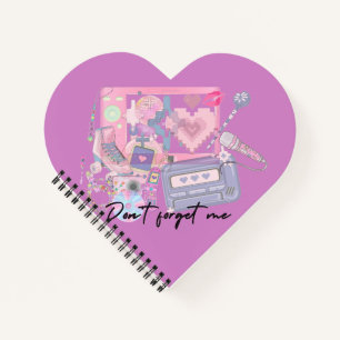 Liebe Erinnerungen – Pink Y2K Nostalgisches Notizb Notizbuch
