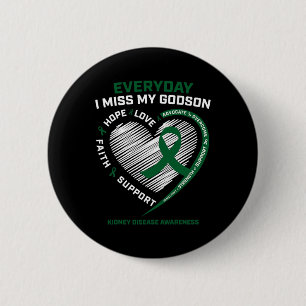 Liebe Erinnerungsgeschenke Miss My Godson Nierener Button