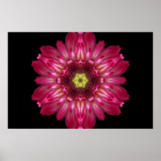 Liebe erlaubt Blume Mandala Poster