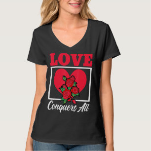 Liebe erobert den ganzen Valentinstag Herztagsrela T-Shirt