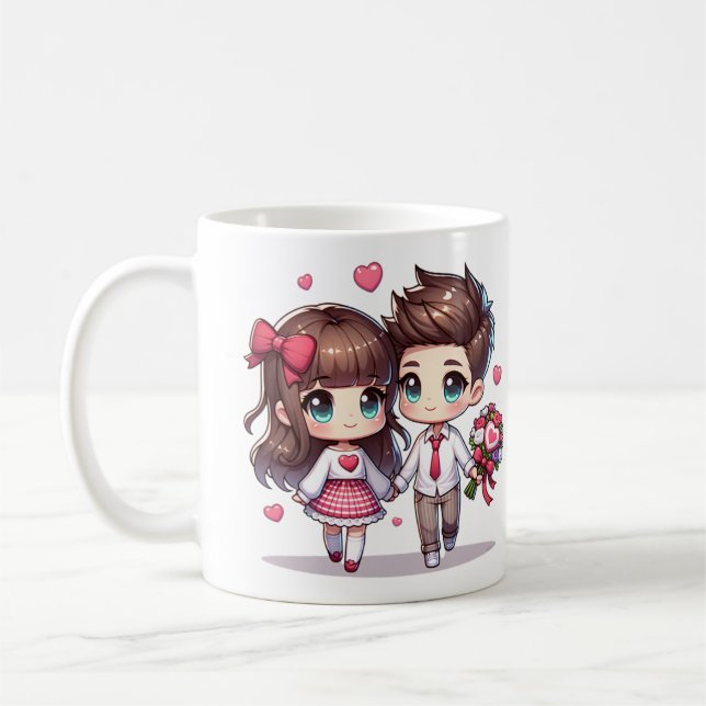 Liebe erobert den ganzen Valentinstag Kaffeetasse (Links)