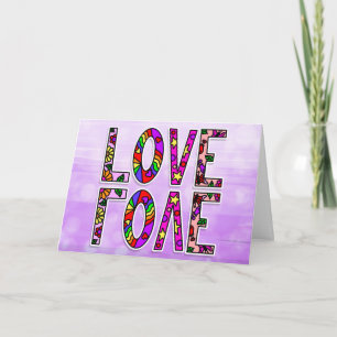 Liebe   Es gibt keine Worte dafür, wie sehr ich di Karte