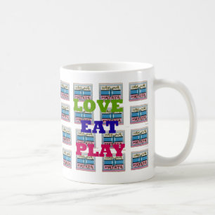 Liebe Essen Spiel Hakuna Matata Kunstprint Kaffeetasse
