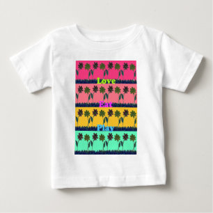 Liebe Essen Spiel Kunst Druck Baby T-shirt