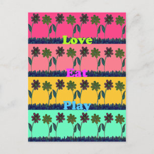 Liebe Essen Spielkunst Printwerbung Postkarte