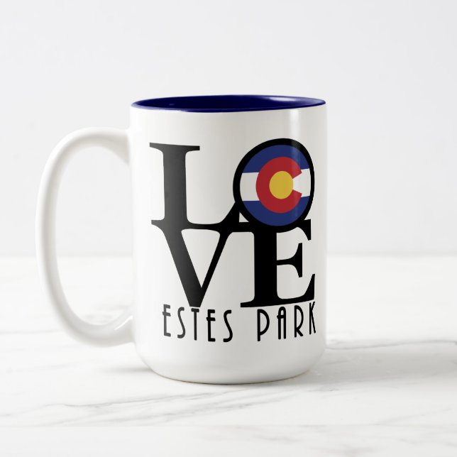 LIEBE Estes Park 15oz Zweifarbige Tasse (Links)