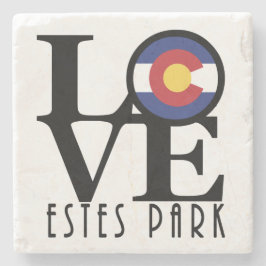 LIEBE Estes Park Colorado Steinuntersetzer