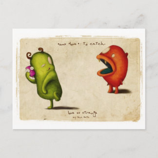 Liebe Estrange Critters Postkarte