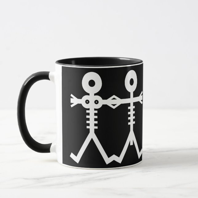 Liebe Eternal Skeletons Icon 2007 Art Tasse (Links)