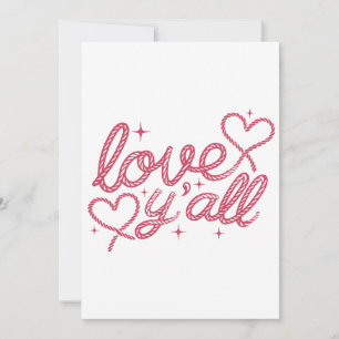 Liebe Euch Alle Zeichen Feiertagskarte