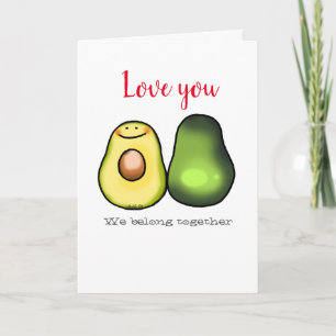 Liebe euch Avocados Karte