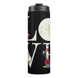 Liebe Eucharist Erste Heilige Kommunion Christlich Thermosbecher